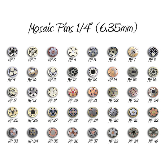 Mosaic Pins for knife decoration-6.35mm