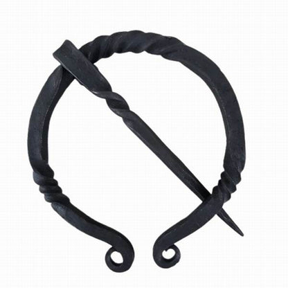 H-28 (Twisted Ring Iron Fibula - Hand Forged - I )