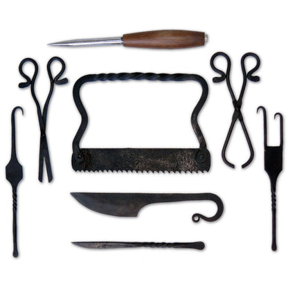 Hand Forged Medieval Small Surgical Set