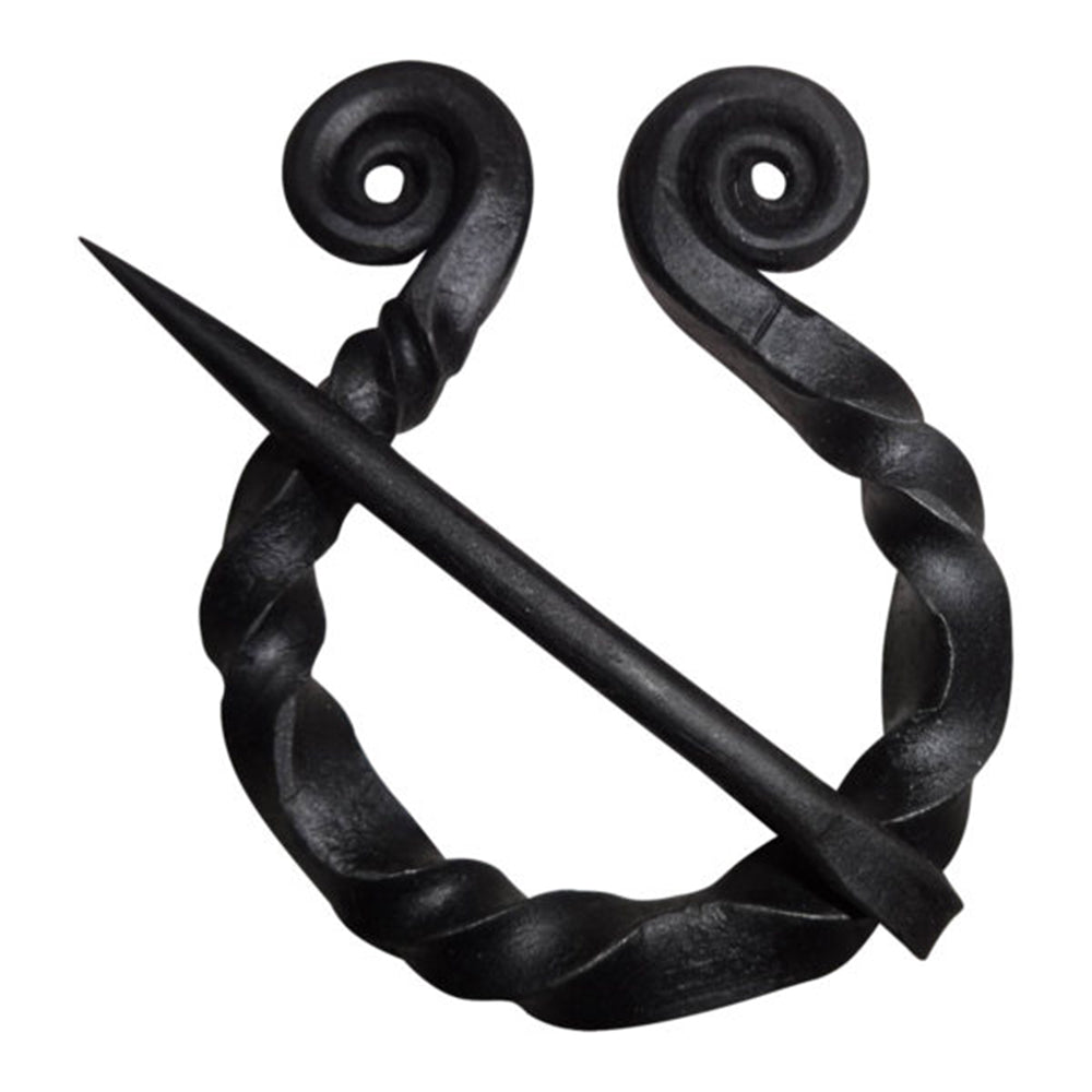 Twisted Ring Iron Fibula - Hand Forged - VI