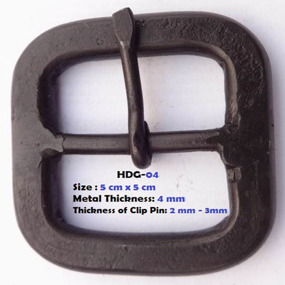 Medieval Belt Buckle - Square - IV