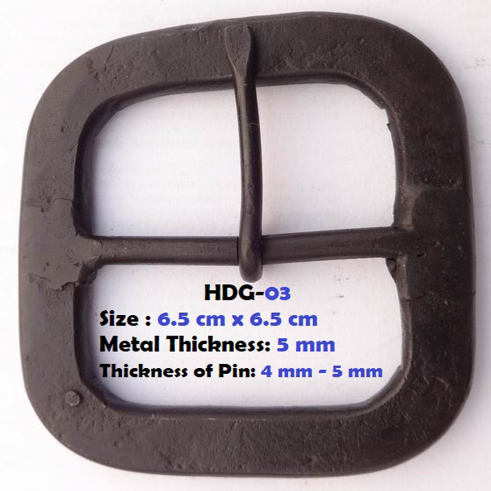 Medieval Belt Buckle - Square - III