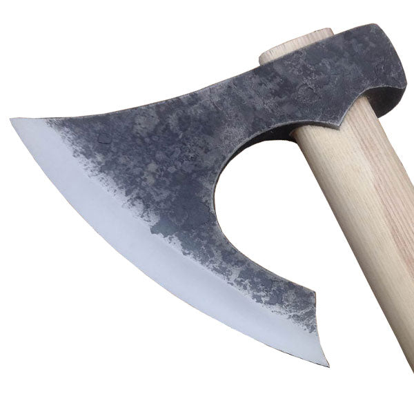 Forged Large Viking Bearded Axe